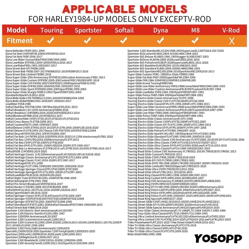 YOSOPP Cone Exhaust Gasket for Harley, Made of Graphite & Steel Mesh - Fits 1984-later Most Harley Davidson Bikes: Touring, Sportster, Dyna, Softail, 6pcs - Image 4